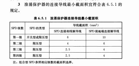 浪涌保護器用多少平方線？防雷器導線和地線用線標準!