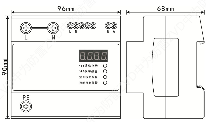 單相智能電源防雷器（SPD+監(jiān)測(cè)一體化模塊）
