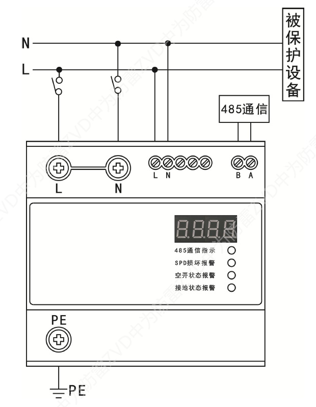 單相智能電源防雷器（SPD+監(jiān)測(cè)一體化模塊）